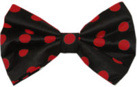 Red & Black Bow Tie